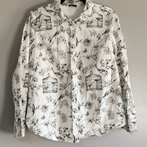 Birds and Birdcages Button Down Shirt
